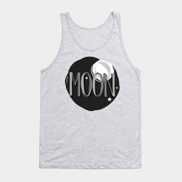 Bright Moon & Stars Tank Top by Dellan